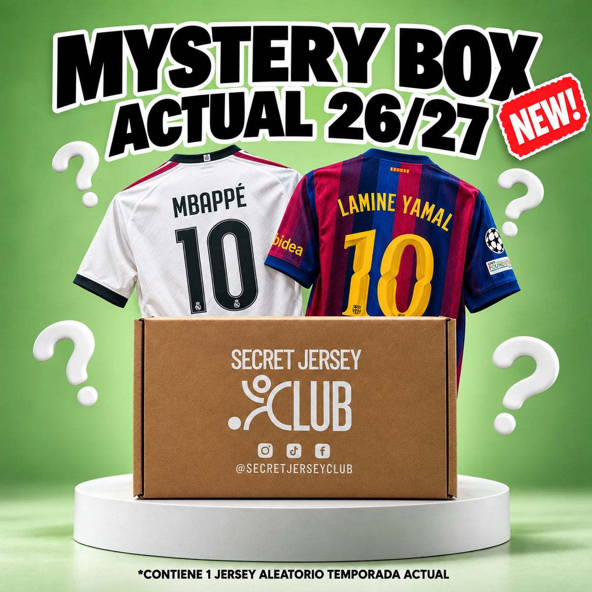 Mystery Box Actual 26/27 Secret Jersey Club - 1 jersey aleatorio de temporada actual