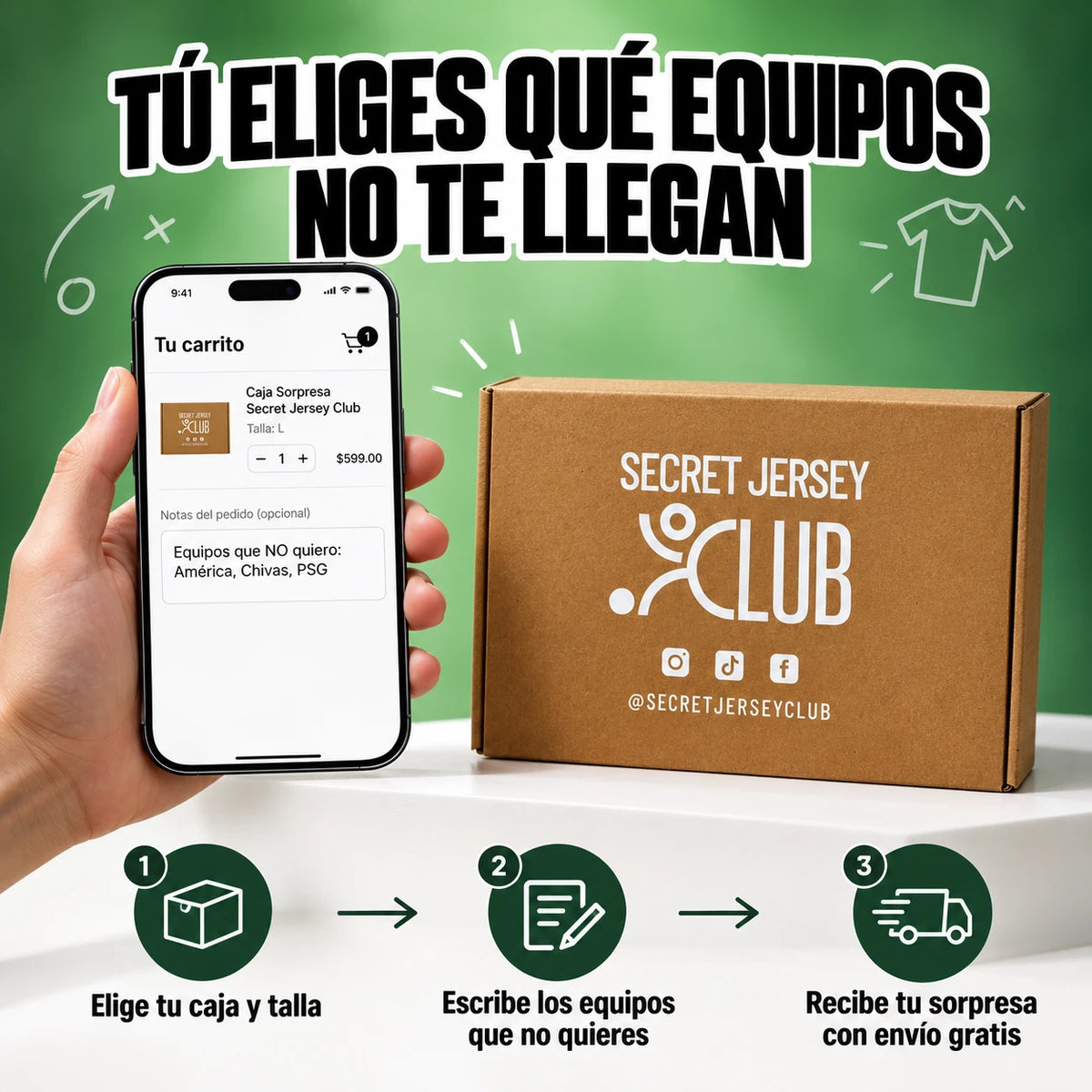 Tú eliges qué equipos NO te llegan en tu Mystery Box