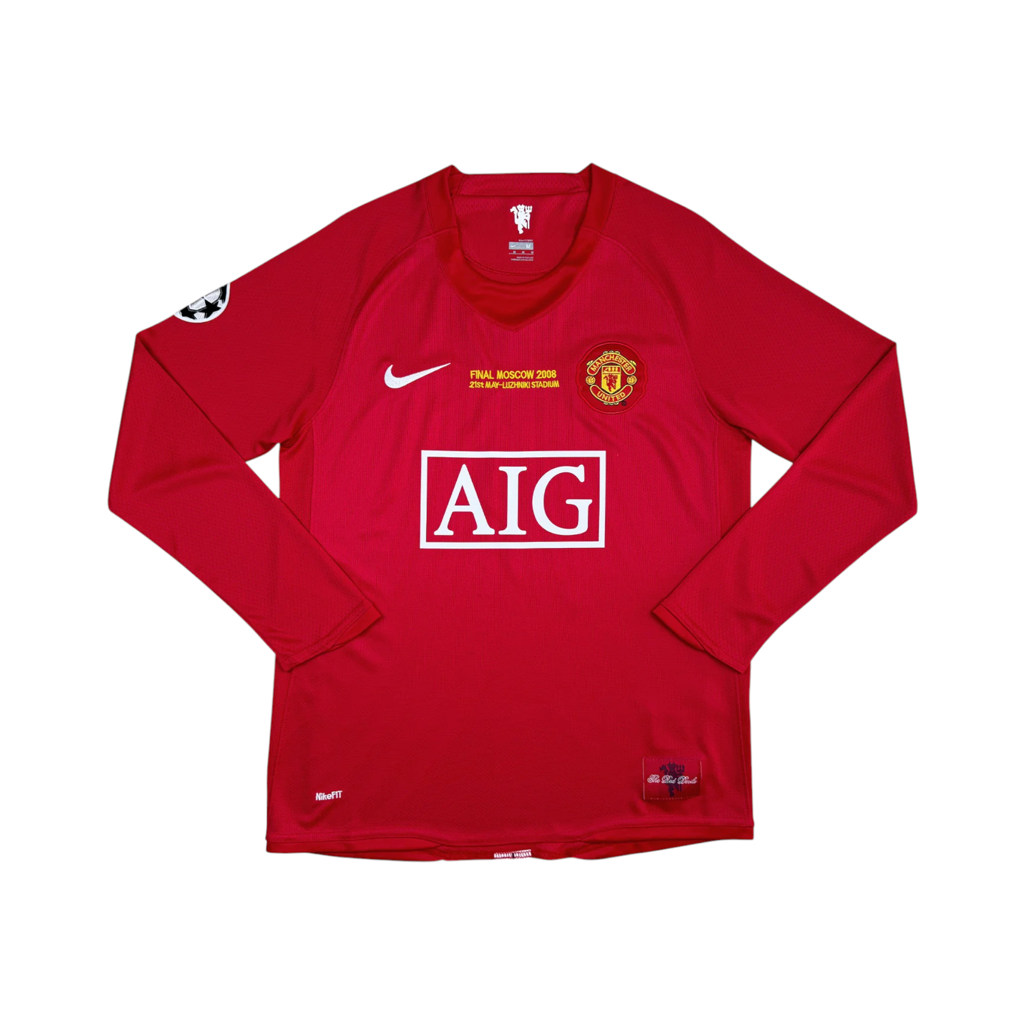 Jersey Manga Larga Manchester United Local 07/08