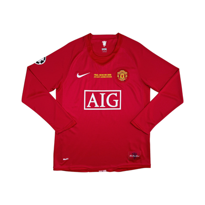 Jersey Manga Larga Manchester United Local 07/08