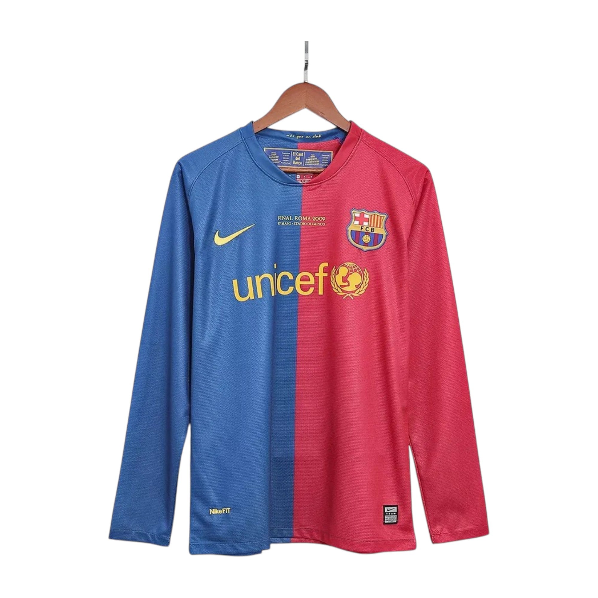 Jersey Barcelona Local 08/09 Manga Larga (Messi 10)
