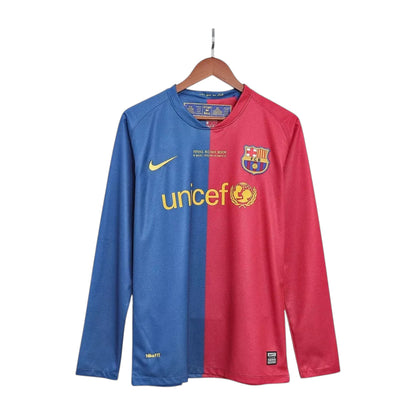 Jersey Barcelona Local 08/09 Manga Larga (Messi 10)