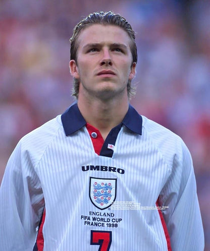Jersey Inglaterra Local 1998 (Dorsal Beckham 7)