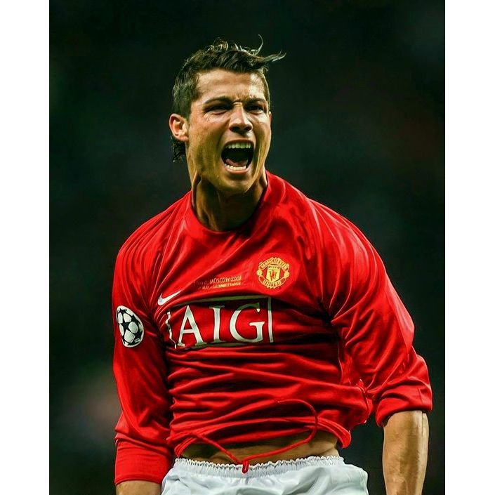 Jersey Manga Larga Manchester United Local 07/08