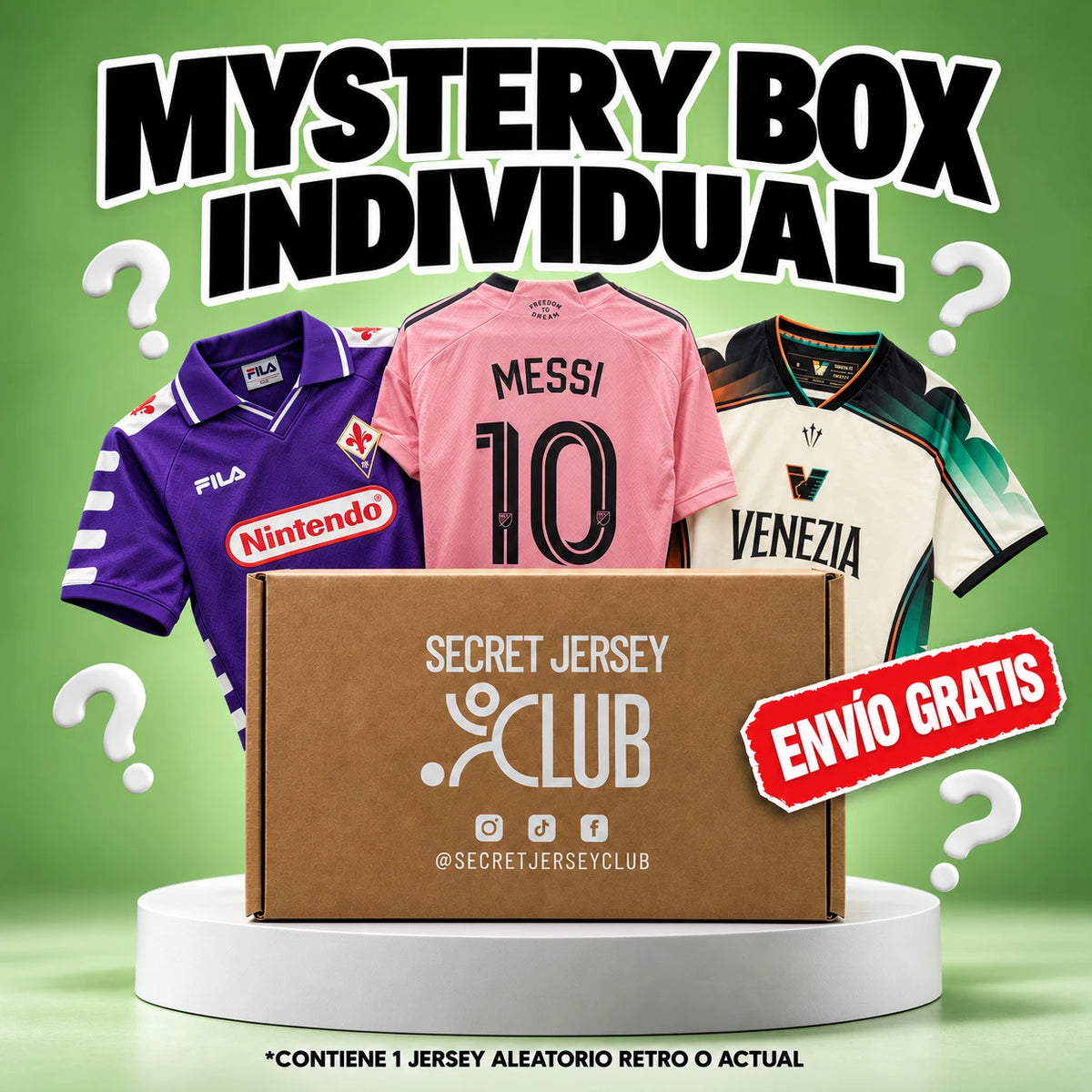 Mystery Box Individual Secret Jersey Club - 1 jersey retro o actual, envío gratis