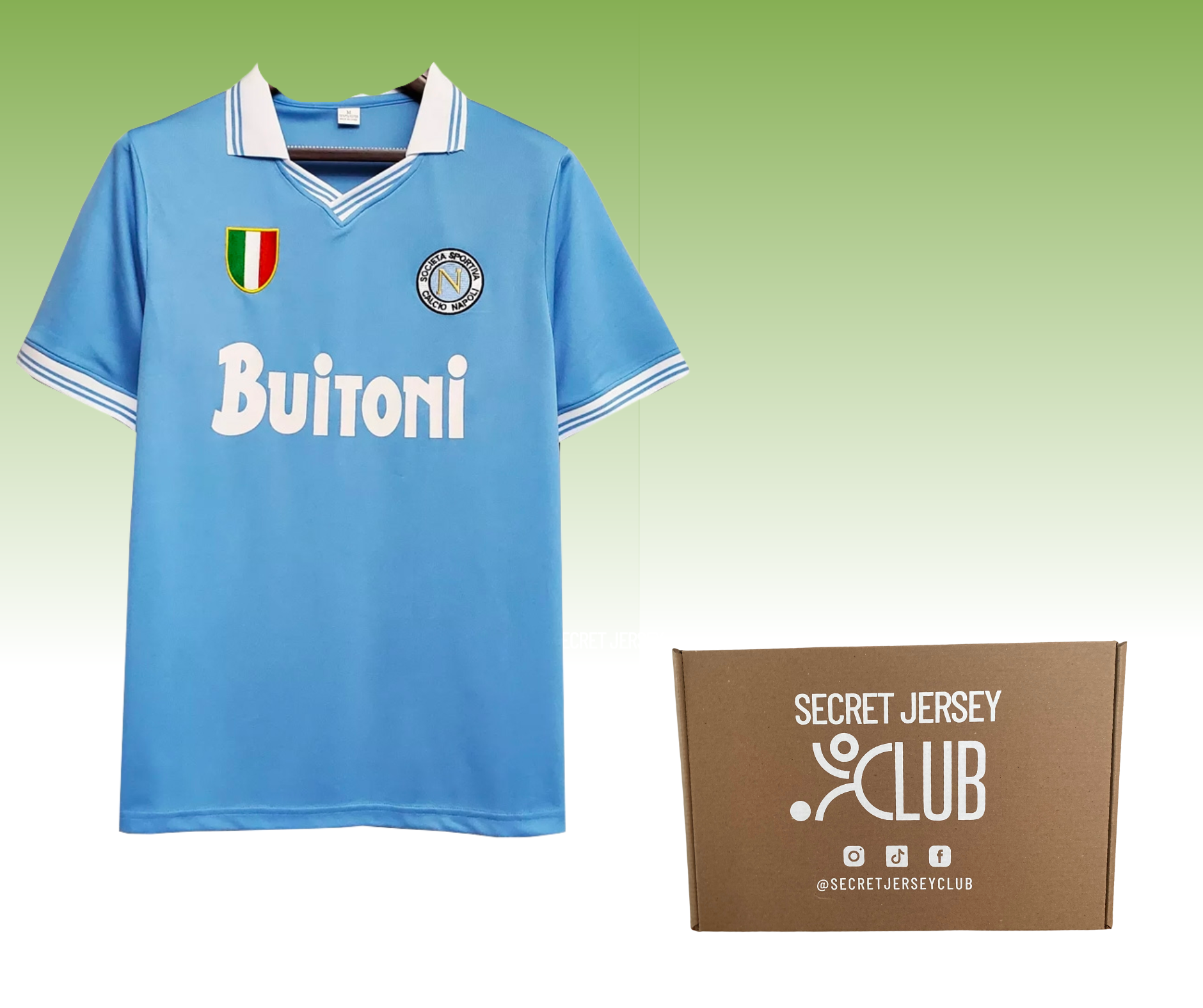 Mystery Box Retro - Caja con 1 Jersey de Futbol Misterioso Retro